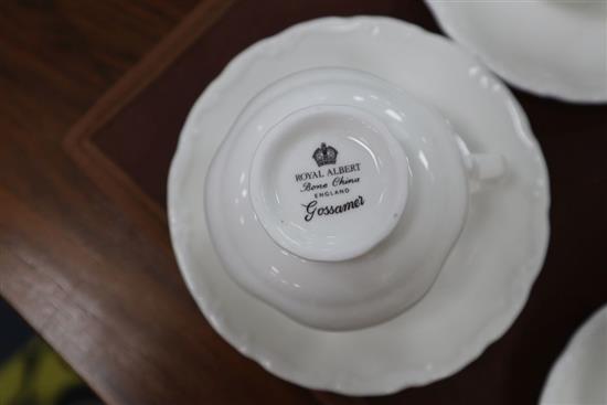 A Royal Albert Gossamer 1980s tea and dinner service